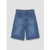 LCW Kids İndigo Geniş Paça Erkek Çocuk Jean Şortolon