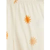 LCW DREAM Ekru Güneş Desenli Kadın Şortlu Pijama Takımı