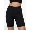 KOOR SPORT Siyah Beli Lastikli Kadın Spor Şort Tayt
