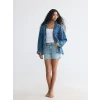 XSIDE Mavi Regular Fit Kadın Jean Şort