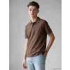 LCW Kids Kahverengi Polo Yaka Erkek Çocuk Pike Tişört