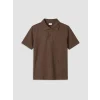 LCW Kids Kahverengi Polo Yaka Erkek Çocuk Pike Tişört