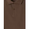 LCW Kids Kahverengi Polo Yaka Erkek Çocuk Pike Tişört
