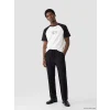 XSIDE Siyah Loose Fit Keten Görünümlü Erkek Pantolon