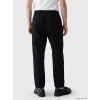 XSIDE Siyah Loose Fit Keten Görünümlü Erkek Pantolon