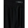 XSIDE Siyah Loose Fit Keten Görünümlü Erkek Pantolon