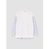 LCW EVERYDAY Beyaz Soft Touch Oversize Kadın Sweatshirt Tunik