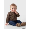 LCW baby Kahverengi Erkek Bebek Fermuarlı Sweatshirt
