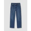 LCW Jeans İndigo Straight Fit Taşlı Kadın Jean Pantolon