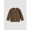 LCW baby Kahverengi Erkek Bebek Fermuarlı Sweatshirt