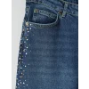 LCW Jeans İndigo Straight Fit Taşlı Kadın Jean Pantolon