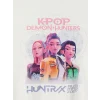 LCW Kids Ekru K-pop Demon Hunters Baskılı Kız Çocuk Şortlu Pijama Takım