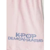 LCW Kids Ekru K-pop Demon Hunters Baskılı Kız Çocuk Şortlu Pijama Takım