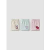 LCW Kids Ekru Baskılı Kız Çocuk Boxer 3lü