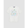 LCW Kids Ekru Kız Çocuk Baskılı Şortlu Pijama Takım