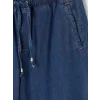LCW Modest İndigo Beli Lastikli Wideleg Kadın Jean Pantolon