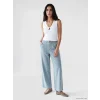 LCW Jeans Mavi Yüksek Bel Wideleg Kadın Jean Pantolon