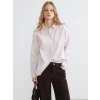 XSIDE Pembe Çizgili Poplin Kadın Gömlek