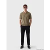 LCW Vision Siyah Regular Fit Keten Görünümlü Erkek Pantolon