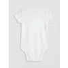 LCW baby Beyaz Bisiklet Yaka Kız Bebek Çıtçıtlı Body 3lü