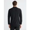 LCW BUSINESS Siyah Regular Fit Armürlü Erkek Gömlek