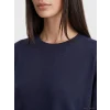 LCW EVERYDAY Mavi Soft Touch Oversize Kadın Sweatshirt Tunik