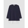 LCW EVERYDAY Mavi Soft Touch Oversize Kadın Sweatshirt Tunik