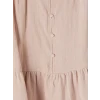 LCW Modest Pembe Büzgülü Kadın Müslin Tunik