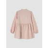 LCW Modest Pembe Büzgülü Kadın Müslin Tunik