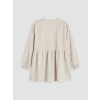 LCW Modest Gri Kruvaze Yaka Dokulu Kadın Kimono