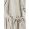 LCW Modest Gri Kruvaze Yaka Dokulu Kadın Kimono