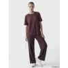 KOOR SPORT Kahverengi Soft Touch Kadın Spor Eşofman Altı