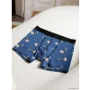 LC WAIKIKI İndigo Regular Fit Baskılı Erkek Pijama Takım