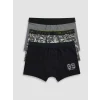 LCW Kids Gri Erkek Çocuk 3lü Boxer