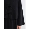 LCW Modest Siyah Şal Yaka Oversize Kadın Kimono