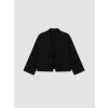 LCW Modest Siyah Şal Yaka Oversize Kadın Kimono