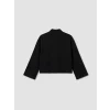 LCW Modest Siyah Şal Yaka Oversize Kadın Kimono