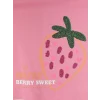 LCW Kids Pembe Bisiklet Yaka Payet İşlemeli Kız Çocuk Tişört