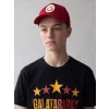 LCW Kids Siyah Bisiklet Yaka Galatasaray Baskılı Erkek Çocuk Tişört