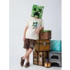 LCW Kids Bej Minecraft Baskılı Erkek Çocuk Şortlu Takım