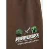 LCW Kids Bej Minecraft Baskılı Erkek Çocuk Şortlu Takım