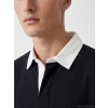 LCW Vision Lacivert Polo Yaka Erkek Sweatshirt