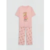 LCW DREAM Pembe Ayı Teddy Baskılı Kadın Pijama Takım