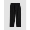 XSIDE Siyah Loose Fit Erkek Müslin Pantolon