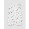 LCW baby Bej Baskılı Kız Bebek Tulum 2li