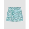 LCW SWIMWEAR Turkuaz Kısa Boy Desenli Erkek Deniz Şortu