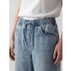 XSIDE Mavi Beli Lastikli Wideleg Kadın Jean Pantolon