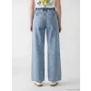 XSIDE Mavi Beli Lastikli Wideleg Kadın Jean Pantolon