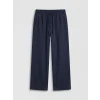 LCW Jeans Lacivert Beli Lastikli Carrot Fit Kadın Jean Pantolon