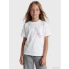 LCW Kids Beyaz Baskılı Kız Çocuk Tişört